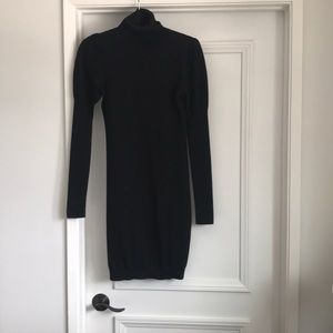 Black turtleneck dress
